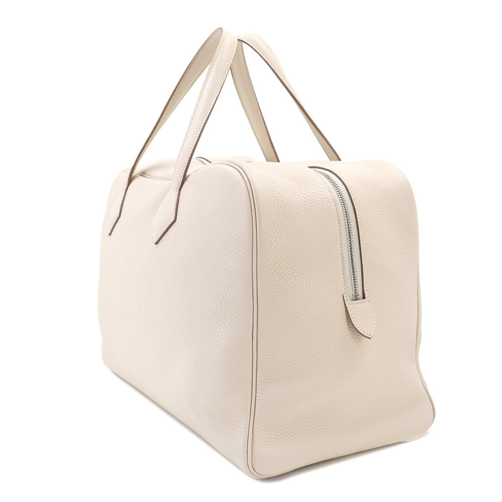 Victoria 43 Hermes HERMES Handbag Taurillon Clemence Leather Craie Silver Har... - Picture 4 of 9